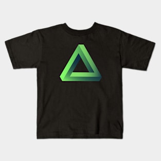 endless triangle (green) Kids T-Shirt